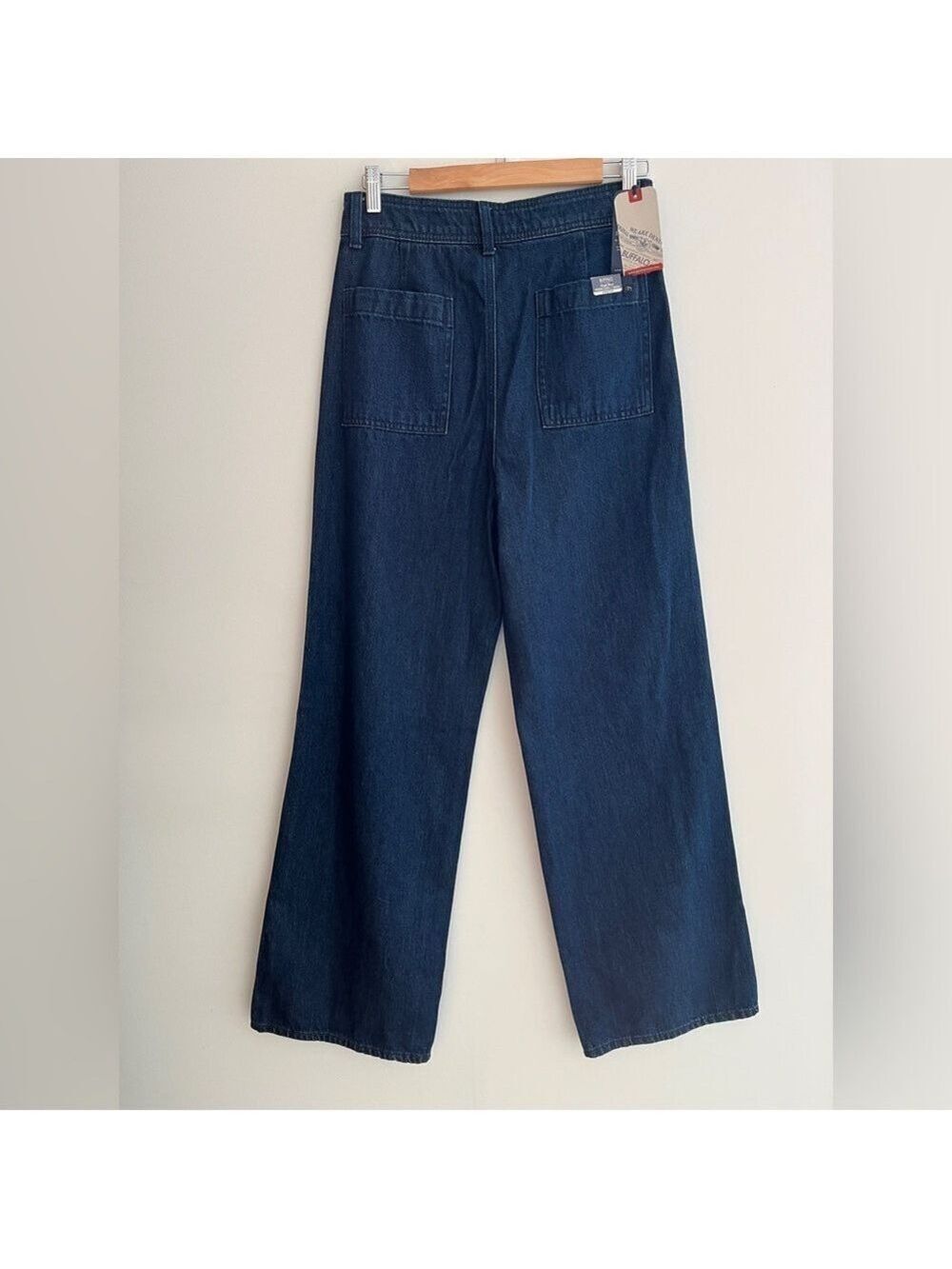 BUFFALO High Rise Wide Leg Adele Dark Wash Jeans W29 Nautical Casual NWT 16013